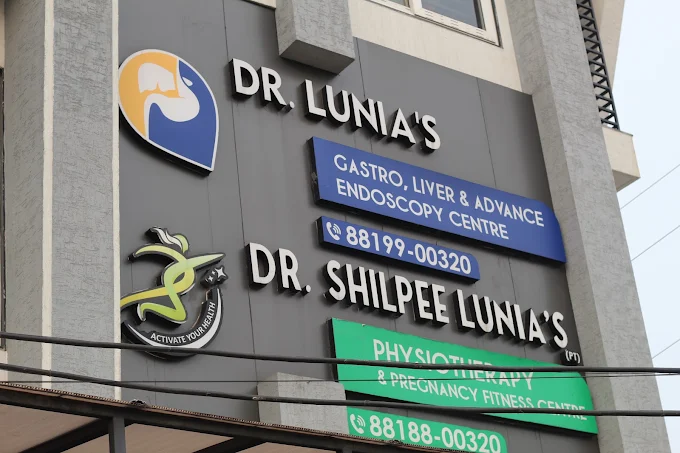 Clinic building in Raipur showing healthcare center exterior for gastro and medical services