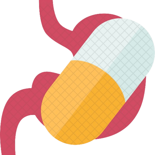 “Gastritis treatment icon showing stomach inflammation by Dr Manish Lunia Gastroenterologist and Hepatologist in Raipur”